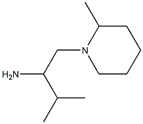 3-methyl-1-(2-methylpiperidin-1-yl)butan-2-amine Struktur