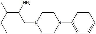 3-methyl-1-(4-phenylpiperazin-1-yl)pentan-2-amine Struktur