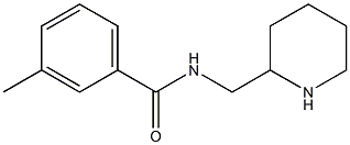 3-methyl-N-(piperidin-2-ylmethyl)benzamide Struktur