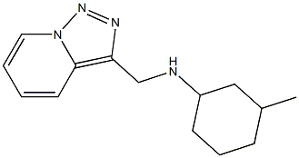 3-methyl-N-{[1,2,4]triazolo[3,4-a]pyridin-3-ylmethyl}cyclohexan-1-amine Struktur