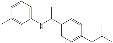 3-methyl-N-{1-[4-(2-methylpropyl)phenyl]ethyl}aniline Structure