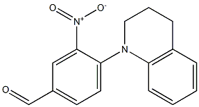 3-nitro-4-(1,2,3,4-tetrahydroquinolin-1-yl)benzaldehyde Struktur