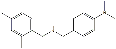 4-({[(2,4-dimethylphenyl)methyl]amino}methyl)-N,N-dimethylaniline Struktur