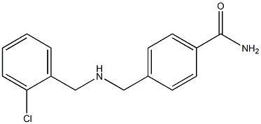 4-({[(2-chlorophenyl)methyl]amino}methyl)benzamide Struktur