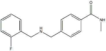 4-({[(2-fluorophenyl)methyl]amino}methyl)-N-methylbenzamide Struktur