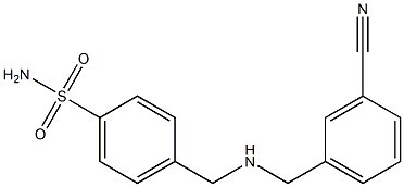 4-({[(3-cyanophenyl)methyl]amino}methyl)benzene-1-sulfonamide Struktur