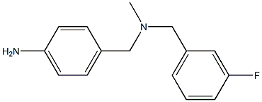 4-({[(3-fluorophenyl)methyl](methyl)amino}methyl)aniline Struktur