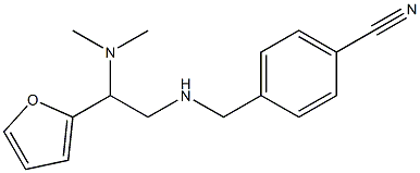 4-({[2-(dimethylamino)-2-(furan-2-yl)ethyl]amino}methyl)benzonitrile Struktur