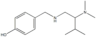 4-({[2-(dimethylamino)-3-methylbutyl]amino}methyl)phenol Struktur