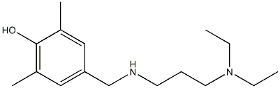 4-({[3-(diethylamino)propyl]amino}methyl)-2,6-dimethylphenol Struktur