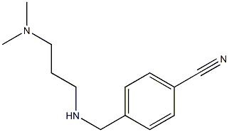 4-({[3-(dimethylamino)propyl]amino}methyl)benzonitrile Struktur