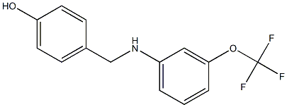 4-({[3-(trifluoromethoxy)phenyl]amino}methyl)phenol Struktur