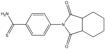 4-(1,3-dioxooctahydro-2H-isoindol-2-yl)benzenecarbothioamide Struktur