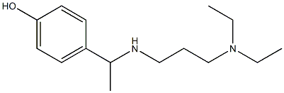 4-(1-{[3-(diethylamino)propyl]amino}ethyl)phenol Struktur