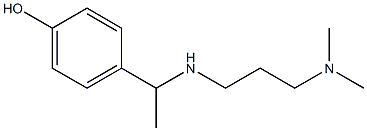 4-(1-{[3-(dimethylamino)propyl]amino}ethyl)phenol Struktur