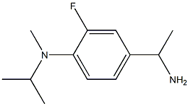 4-(1-aminoethyl)-2-fluoro-N-methyl-N-(propan-2-yl)aniline Struktur