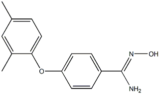 4-(2,4-dimethylphenoxy)-N'-hydroxybenzene-1-carboximidamide Struktur