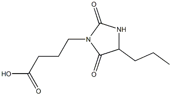 4-(2,5-dioxo-4-propylimidazolidin-1-yl)butanoic acid Struktur