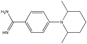 4-(2,6-dimethylpiperidin-1-yl)benzene-1-carboximidamide Struktur