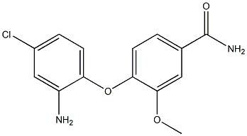 4-(2-amino-4-chlorophenoxy)-3-methoxybenzamide Struktur