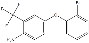 4-(2-bromophenoxy)-2-(trifluoromethyl)aniline Struktur