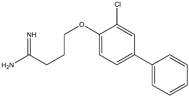 4-(2-chloro-4-phenylphenoxy)butanimidamide Struktur