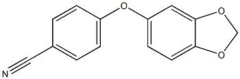 4-(2H-1,3-benzodioxol-5-yloxy)benzonitrile Struktur