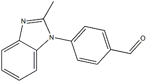 4-(2-methyl-1H-1,3-benzodiazol-1-yl)benzaldehyde Struktur