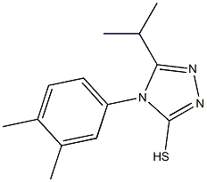 4-(3,4-dimethylphenyl)-5-(propan-2-yl)-4H-1,2,4-triazole-3-thiol Struktur