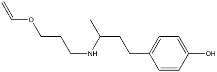 4-(3-{[3-(ethenyloxy)propyl]amino}butyl)phenol Struktur