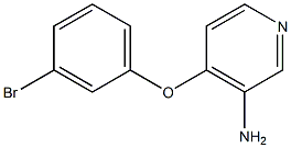 4-(3-bromophenoxy)pyridin-3-amine Struktur