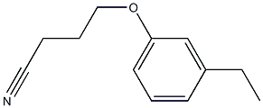 4-(3-ethylphenoxy)butanenitrile Struktur