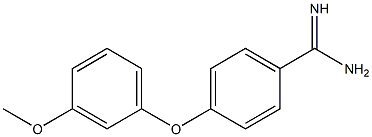 4-(3-methoxyphenoxy)benzene-1-carboximidamide Struktur