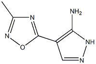 4-(3-methyl-1,2,4-oxadiazol-5-yl)-1H-pyrazol-5-amine Struktur