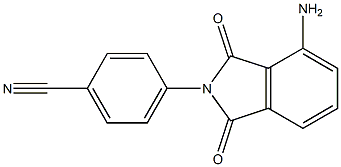 4-(4-amino-1,3-dioxo-2,3-dihydro-1H-isoindol-2-yl)benzonitrile Struktur