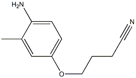 4-(4-amino-3-methylphenoxy)butanenitrile Struktur