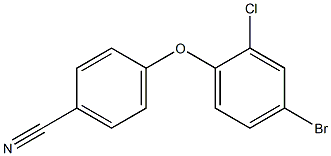 4-(4-bromo-2-chlorophenoxy)benzonitrile Struktur