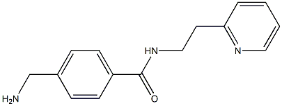 4-(aminomethyl)-N-(2-pyridin-2-ylethyl)benzamide Struktur