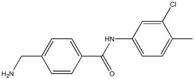 4-(aminomethyl)-N-(3-chloro-4-methylphenyl)benzamide Struktur