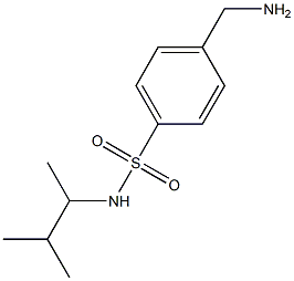 4-(aminomethyl)-N-(3-methylbutan-2-yl)benzene-1-sulfonamide Struktur