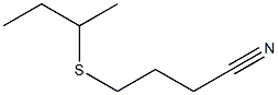 4-(butan-2-ylsulfanyl)butanenitrile Struktur