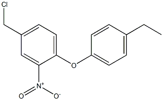 4-(chloromethyl)-1-(4-ethylphenoxy)-2-nitrobenzene Struktur