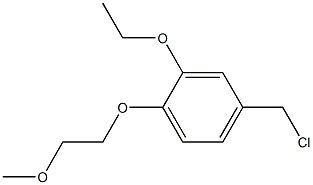 4-(chloromethyl)-2-ethoxy-1-(2-methoxyethoxy)benzene Struktur