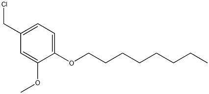 4-(chloromethyl)-2-methoxy-1-(octyloxy)benzene Struktur