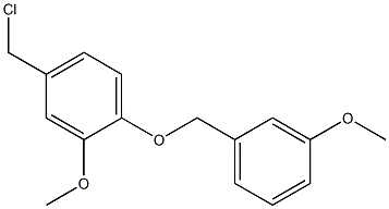 4-(chloromethyl)-2-methoxy-1-[(3-methoxyphenyl)methoxy]benzene Struktur