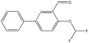 4-(difluoromethoxy)-1,1'-biphenyl-3-carbaldehyde Struktur