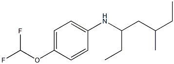 4-(difluoromethoxy)-N-(5-methylheptan-3-yl)aniline Struktur