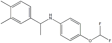 4-(difluoromethoxy)-N-[1-(3,4-dimethylphenyl)ethyl]aniline Struktur