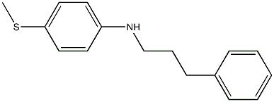 4-(methylsulfanyl)-N-(3-phenylpropyl)aniline Struktur