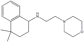 4,4-dimethyl-N-[2-(morpholin-4-yl)ethyl]-1,2,3,4-tetrahydronaphthalen-1-amine Struktur